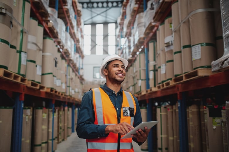 warehouse worker in a warehouse